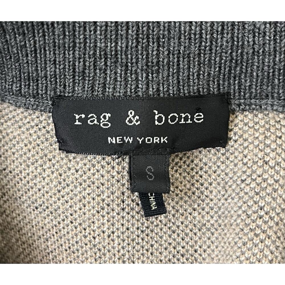 Rag & Bone Wool Blend Geometric Colorblock Abstract Sweater Modern Knit Sz Small - Picture 6 of 7